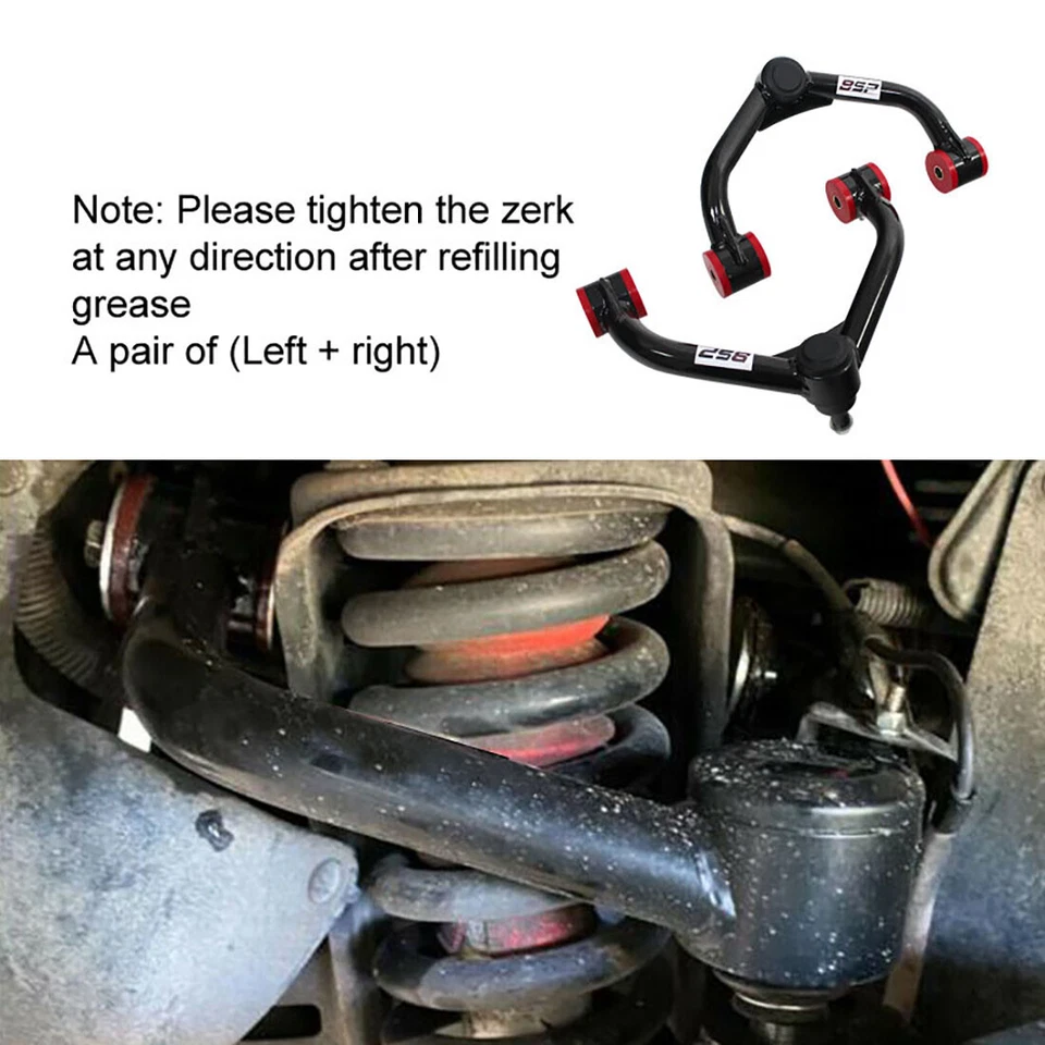 2-4" Lift Kit Front Upper Control Arm For 2011-2019 GMC Sierra 2500 3500HD 8 Lug Foto 2 de 4