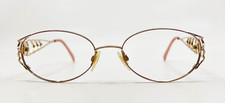 Tura Eyeglasses Frame 845 Women's Gold Tone Metal Oval Shape Full Rim 54-18-130