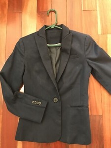 short navy blazer