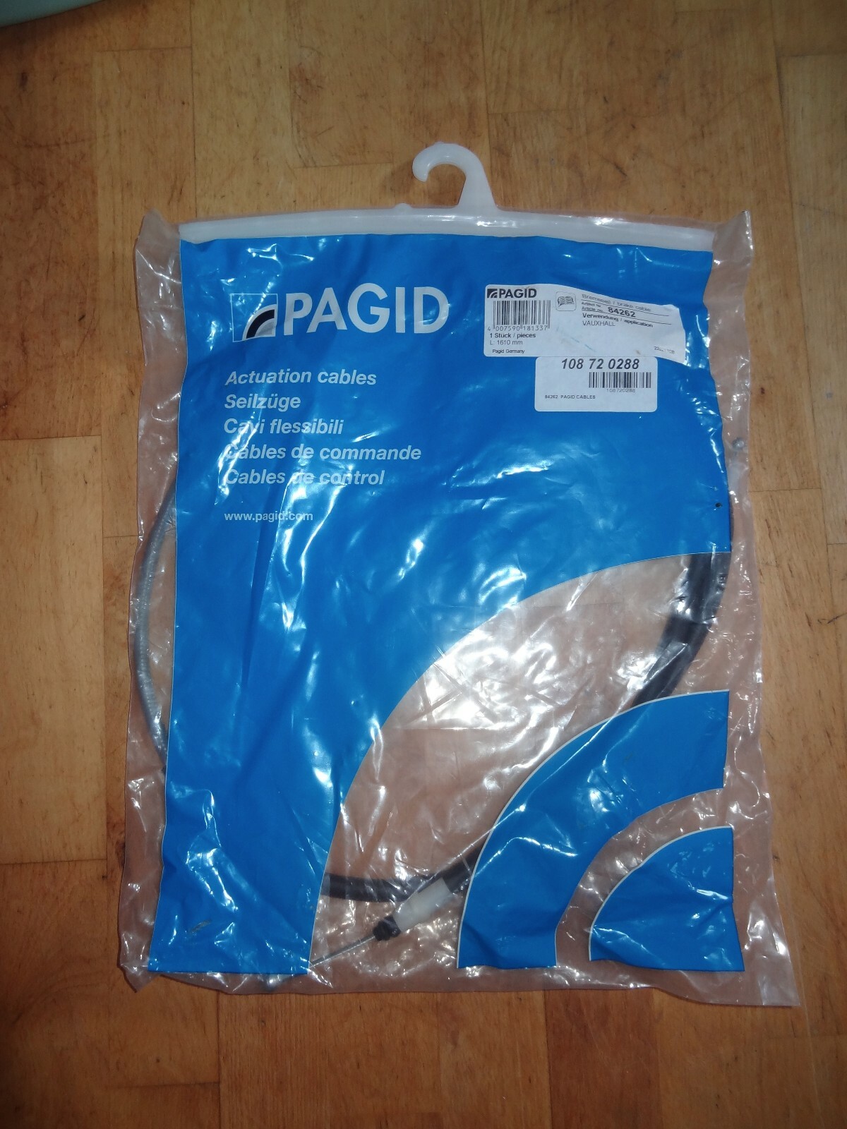 Pagid Brake cable 108720288 fits Vauxhall Vivaro/Renault Traffic 