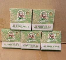 Lot Of 5 Bars - DR. Squatch Alpine Sage Limited Edition Zero Grit  Soap 5oz NEW