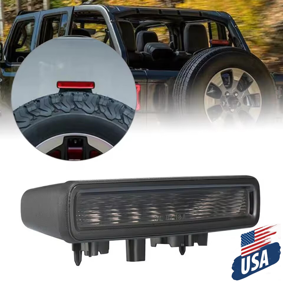 Smoked LED Third Brake Light for Jeep Wrangler JL 2018-2024