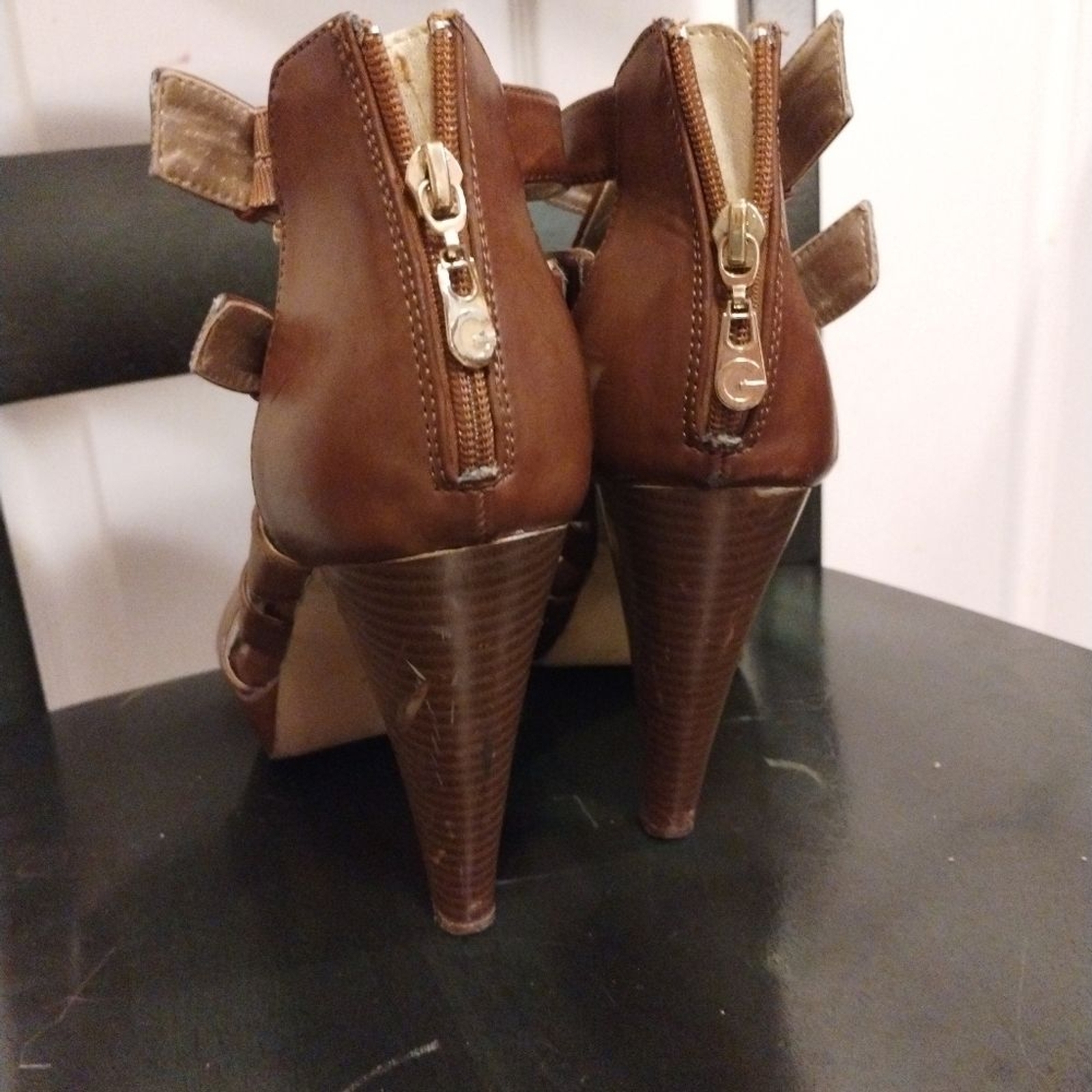 G by Guess brown Dixie platforms - image 3