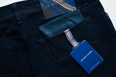 JACOB COHEN Italy Blue Bard Fast 5 Pocket Denim Jeans Pants Sz 32 (EU 48)