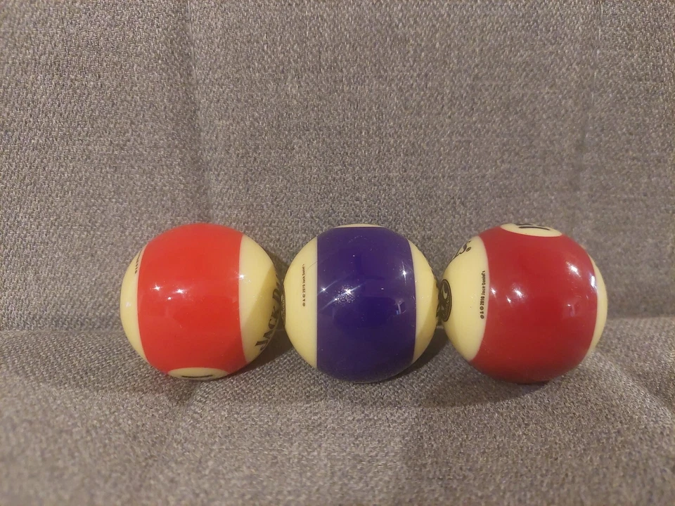 3 Jack Daniels Old No 7 Tennessee Whiskey Pool 8 Balls - Bottle - image 4 of 4