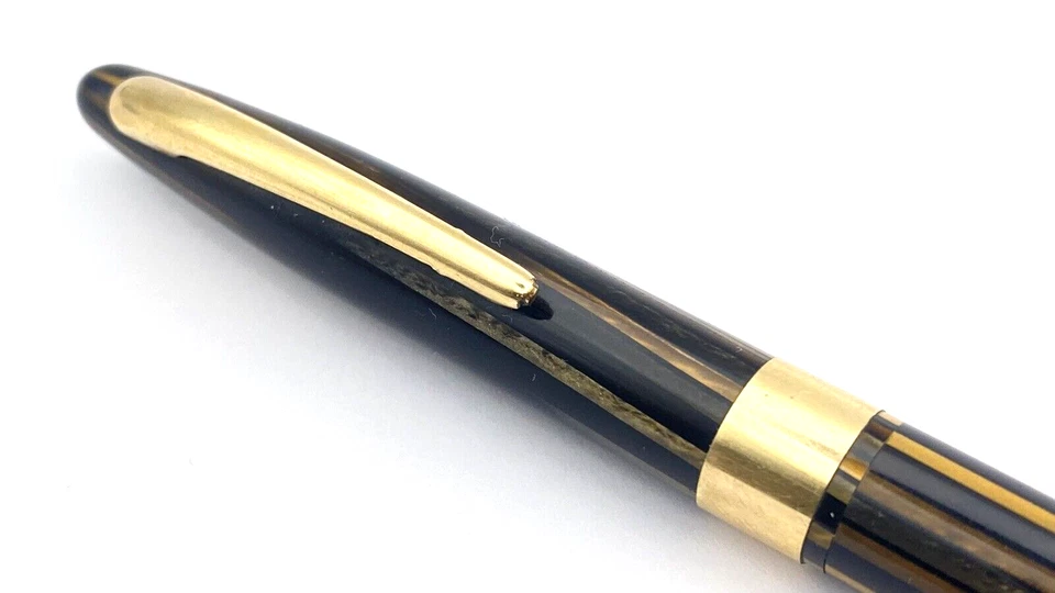 VINTAGE SHEAFFER STATESMAN MECHANICAL PENCIL IN GOLDEN BROWN GOLD TRIM USA 1940S - Image 2 of 4