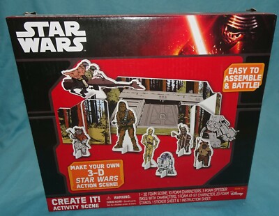 BRAND NEW SEALED BOX Disney s STAR WARS CREATE IT! 3-D Activity Action Scene Set
