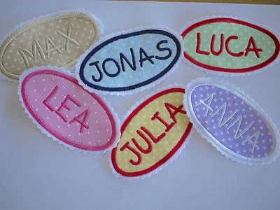 immagine da stirare personalizzata applicazione NOME immagine da ricamare per stirare patch