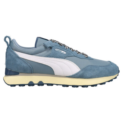 Puma Ami X Rider Fv Lace Up  Mens Blue Sneakers Casual Shoes 38666801