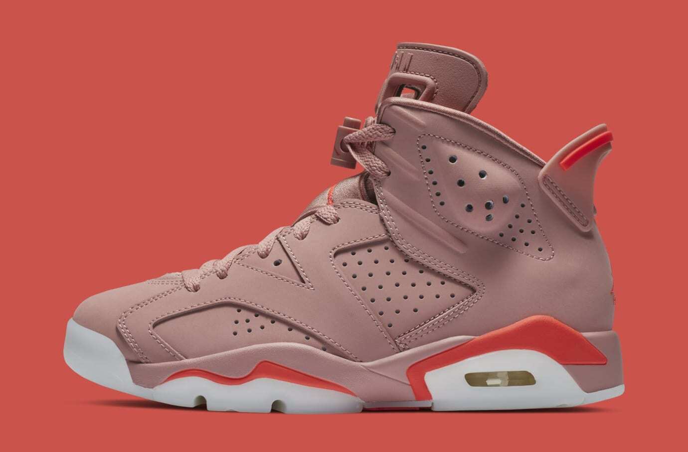 Женские кроссовки Air Jordan 6 Retro NRG Aleali May Millennial Pink CI0550-600, размер 11,5