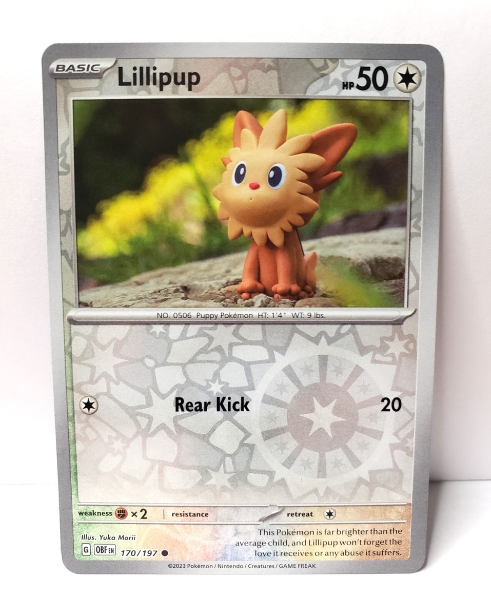 Pokémon TCG - Lillipup - 170/197 - Reverse Holo - Obsidian Flames