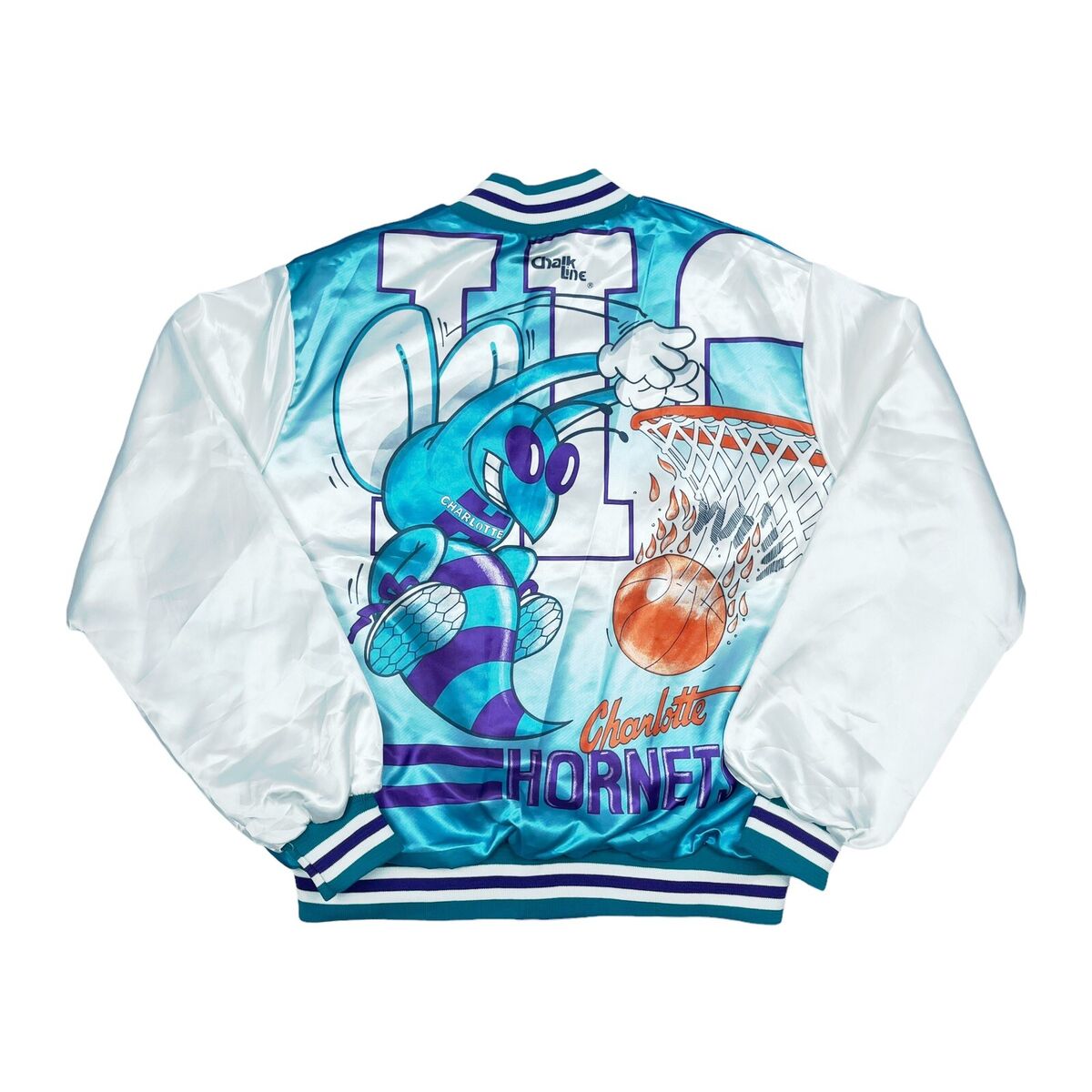 vtg rare charlotte hornets chalk line fanimation all over vtg rare charlotte hornets chalk line fanimation all over