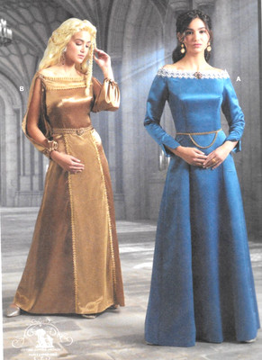 McCall's 8424 GOT House of Dragon Fantasy Medieval Gown Sz 18-26 UNCUT Pattern