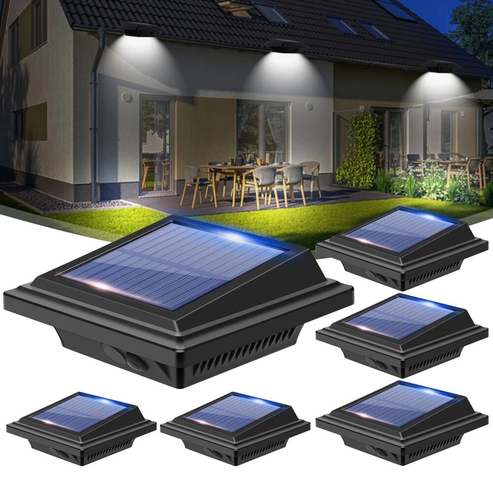 6Pc Solar Powered Light Sensor 40LED Lamp Outdoor GardenYard Security Wall Light - Image 3 of 4