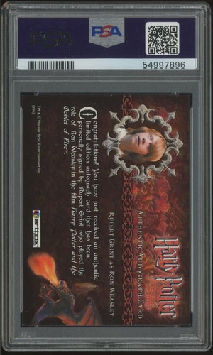 Rupert Grint Signed 2005 Artbox Harry Potter Goblet of Fire AUTOGRAPH AUTO PSA 8 - Picture 2 of 4
