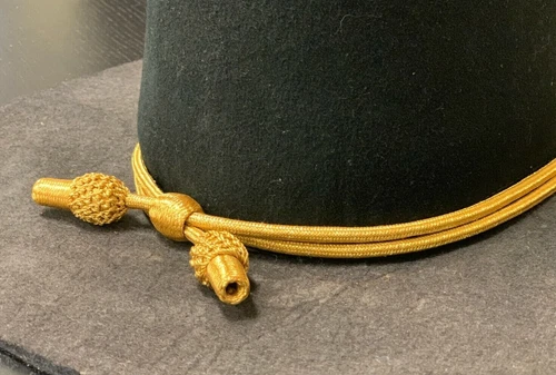 Civil War U.S./Confederate Gold General Officer Hat Cord - NEW reproduction, A+