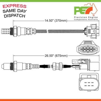 OEM Front & PEC Rear Oxygen Sensor To Fit Holden Colorado Commodore RC