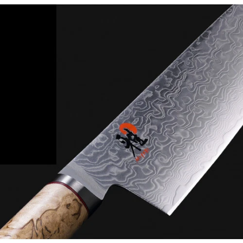 Cuchillo MIYABI 5000MCD Sujihiki 9 pulgadas (23 cm) flor patrón Damasco limitado de JP Foto 4 de 4