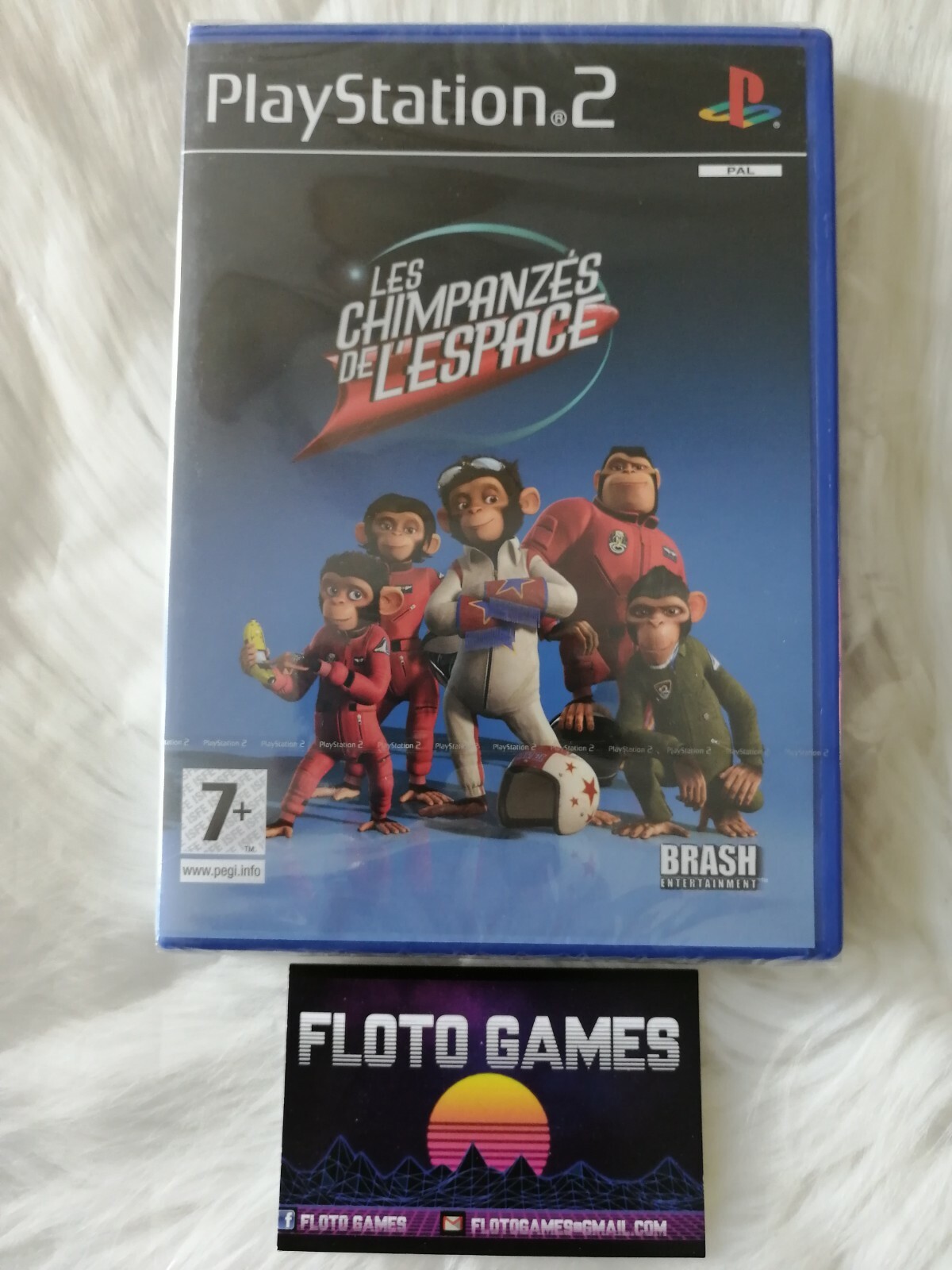Jeu Les Chimpanzés de L'Espace pour PS2 PAL NEW Neuf Sous Blister - Floto Games