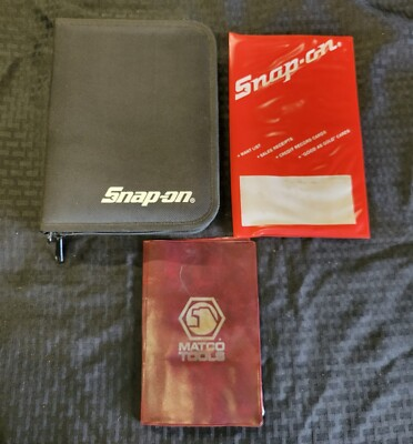 #ad Snap On Tools Planner Booklet and Older Plastic Receipt Sleeves $54.99
