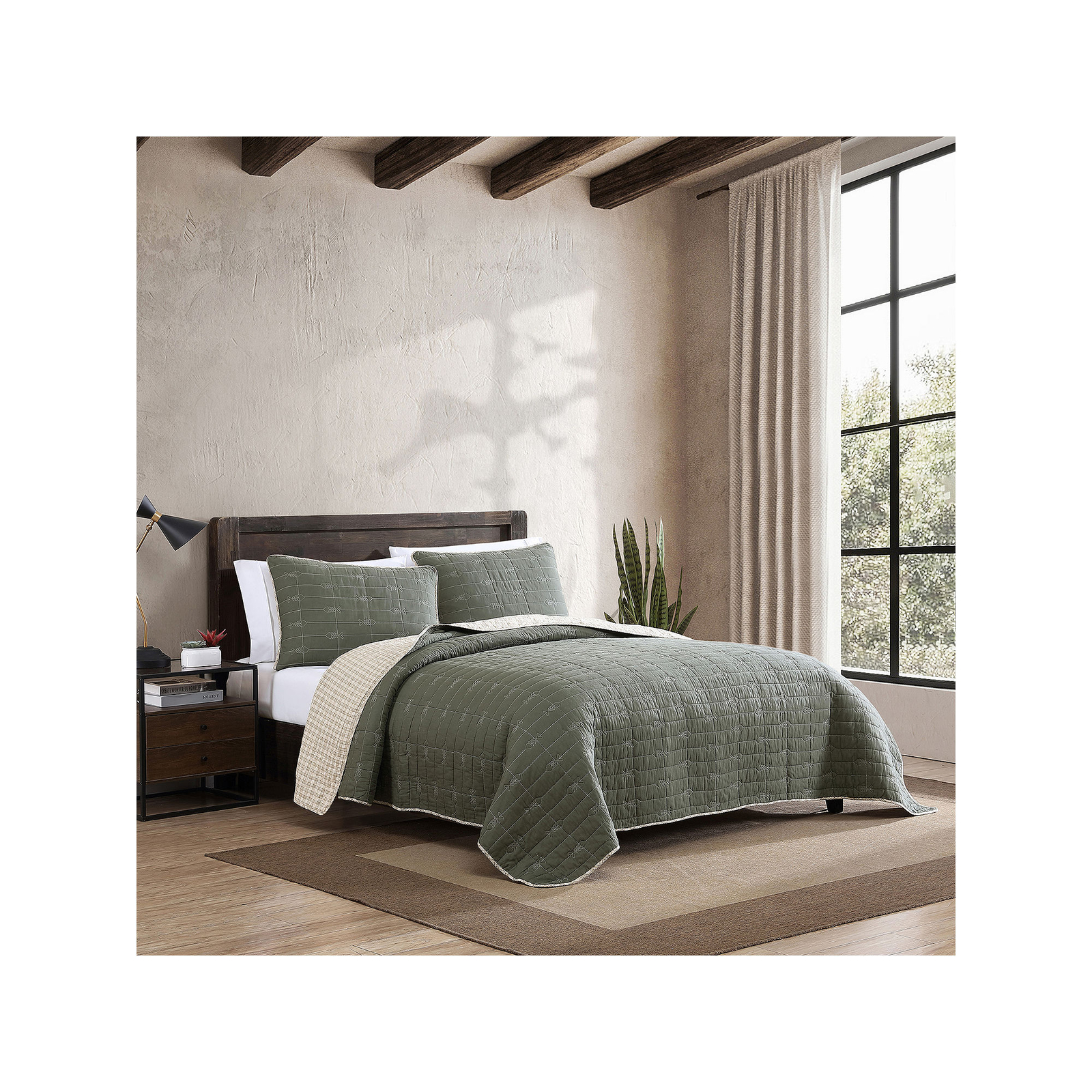 Eddie Bauer USHSA91145075 Troutdale Quilt Set Green King eBay