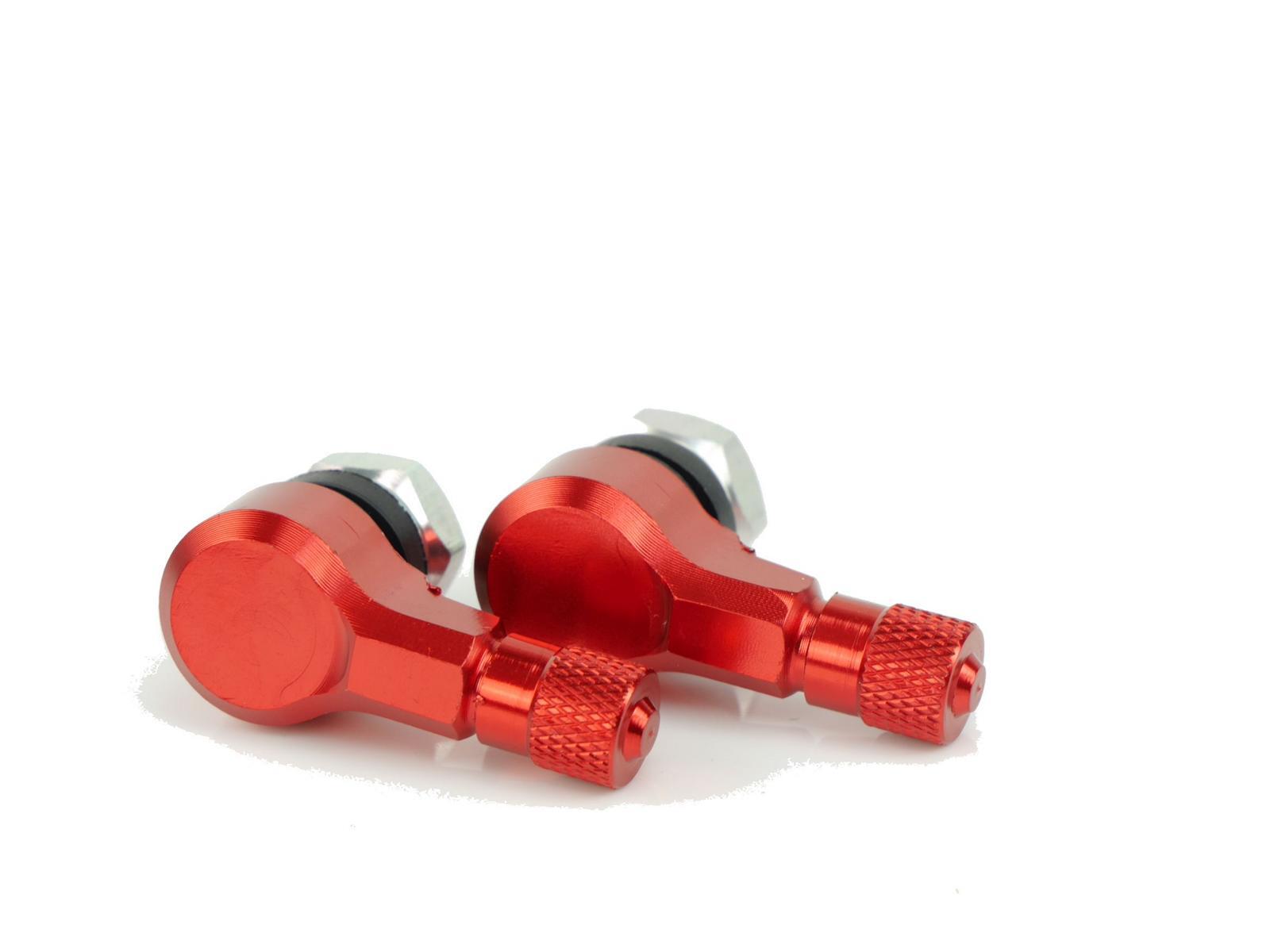 CNC Aluminium Angle Valve 90 Grad fit for BMW R1100 Rs 0432 (259) 1993-1995 Red