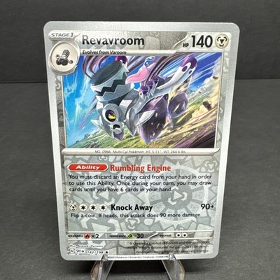 my.！ Pokemon TCG Scarlet & Violet Revavroom Reverse Holo Card 142/198