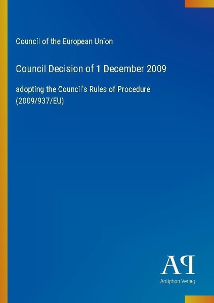 Council Decision Of 1 December 2009 Council Of The European Union-image