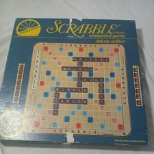 Vintage 1977 Scrabble Deluxe Edition Turntable Complete - Selchow & Righter USA