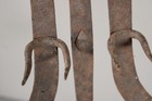 A GREAT 18TH C WROUGHT IRON ADJUSTABLE BIRD OR MEAT ROASTER IN OLD SURFACE — photo 7