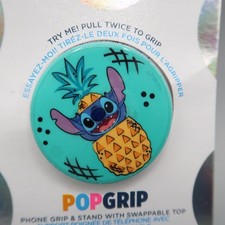 PopSockets PopGrip Character Cell Phone Grip Stand Disney Stitch in Pineapple