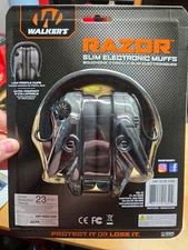 WALKER'S GAME EAR Razor Slim Carbon Electronic Earmuffs (GWP-RSEM-CARB)