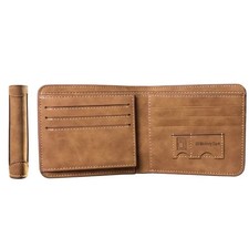 Men's Wallet Leather Billfold Slim Hipster Cowhide Credit Card/ID Holders Insert