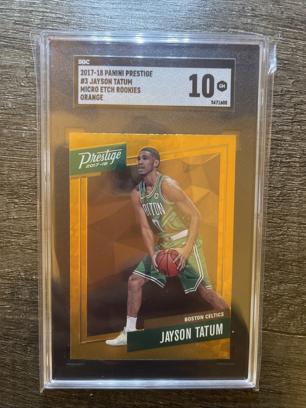 2017-18 Panini Prestige - Micro Etch Rookies Jayson Tatum #3 Orange (RC)