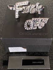 DSQUARED2 S/S 2002 Hip Hop Brass Rings Schlagringe Knuckles Rings Funk Off