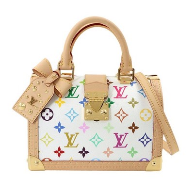 LOUIS VUITTON LV x TM Monogram Multicolor Speedy Trunk 20 Blanc M27833 90318183