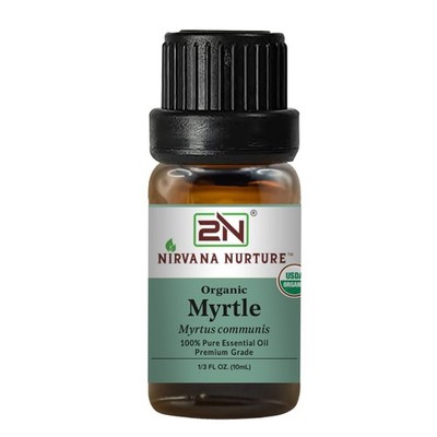 Organic Myrtle Essential Oil USDA Certified Organic, 100% Pure Natural