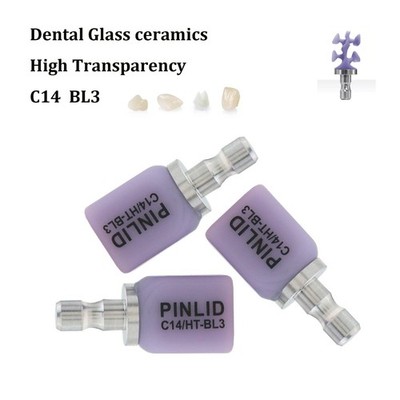 C14 Dental Lithium Disilicate Glass-ceramic Blocks HT/LT Emax Chairside CAD/CAM