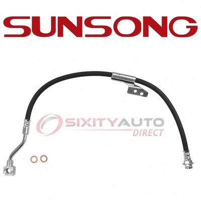 Sunsong Front Left Brake Hydraulic Hose for 1995-2000 Chevrolet Tahoe 5.7L vd