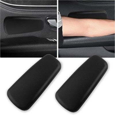 OFBAND 2PCS Elbow Pad Arm Rest for Car,Soft Leather Arm Rest Pillow with Black