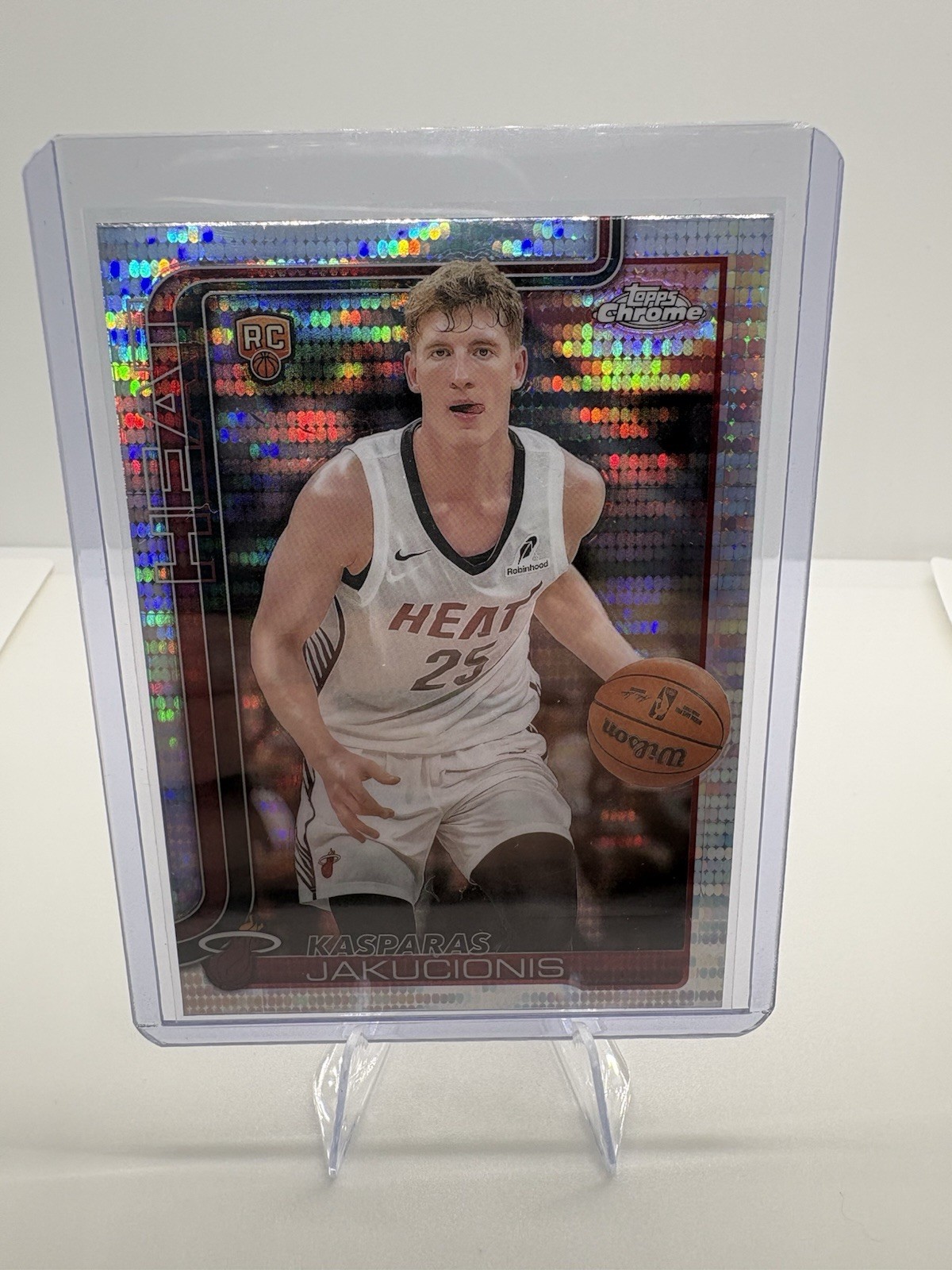 2025-26 Topps Chrome - Kasparas Jakucionis #270 Pulsar Refractor (RC)