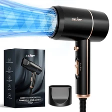 Sejoy 1800W Professional Hair Dryer Negative Ion Blow Dryer with Heat Protection