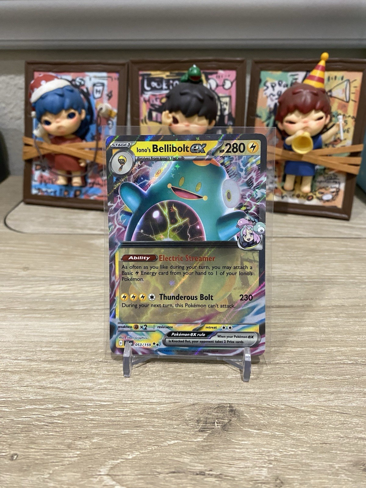 Pokemon TCG Iono's Bellibolt ex 053/159 Journey Together Double Rare NM/M