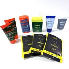 Lot 9 Pcs Mando Men's Whole Body Deodorant Soap Unscented Clover Wood Sport READ