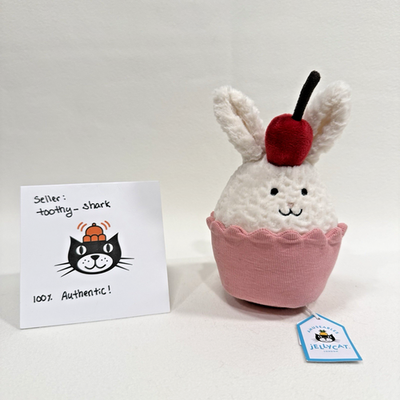 Jellycat Dainty Dessert Bunny Cupcake BNWT - 100% Authentic