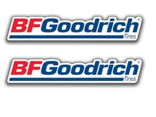 2x Bf Goodrich Tires Logo Laminated Vinyl Decal Sticker Choose Sizes Racing