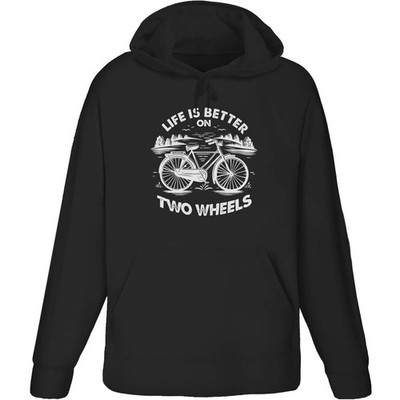 Hoodie / Kapuzenpullover ''Life Is Better On Two Wheels'' für Erwachsene (HO049787)