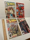 Vintage X-Men Comic Book Lot Issues # 217 218 219 & 220 Marvel 1980s Wolverine