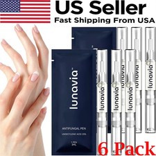 6 Pack Lunavia Antifungal Pen, 25 Undecylenic Acid Toenail Fungus Treatment