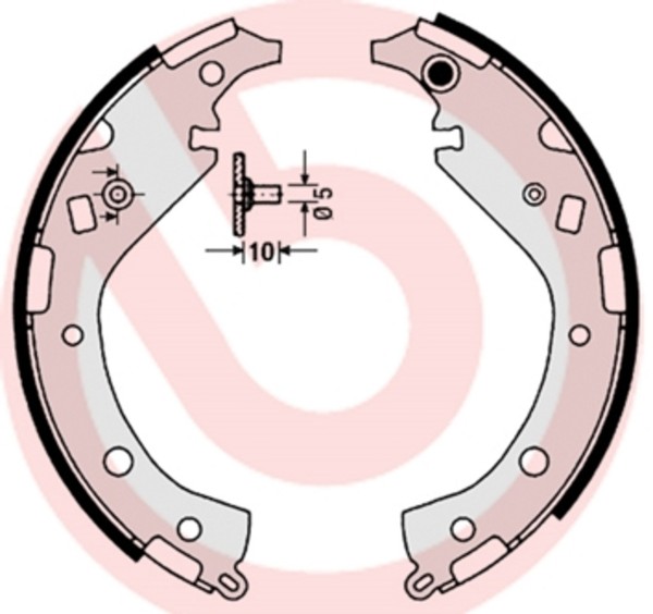 Brembo Bremsbackensatz S 83 549 FüR Toyota Rav 2 Camry ZCA25_ ZCA26_ ZCA25W 4WD-image
